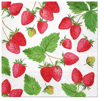 Pl Servietten frische Erdbeere