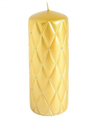 Pl goldene Kerze Florenz Zylinder groß