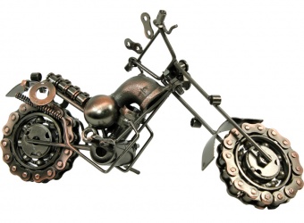 Pl Motorrad aus Metall 27 cm