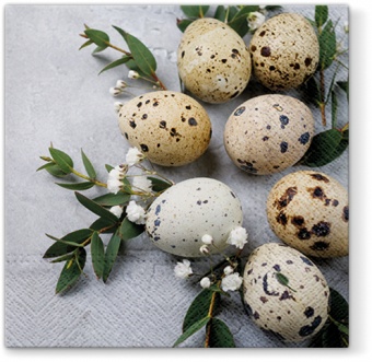 Plum Servietten natürliche Eier